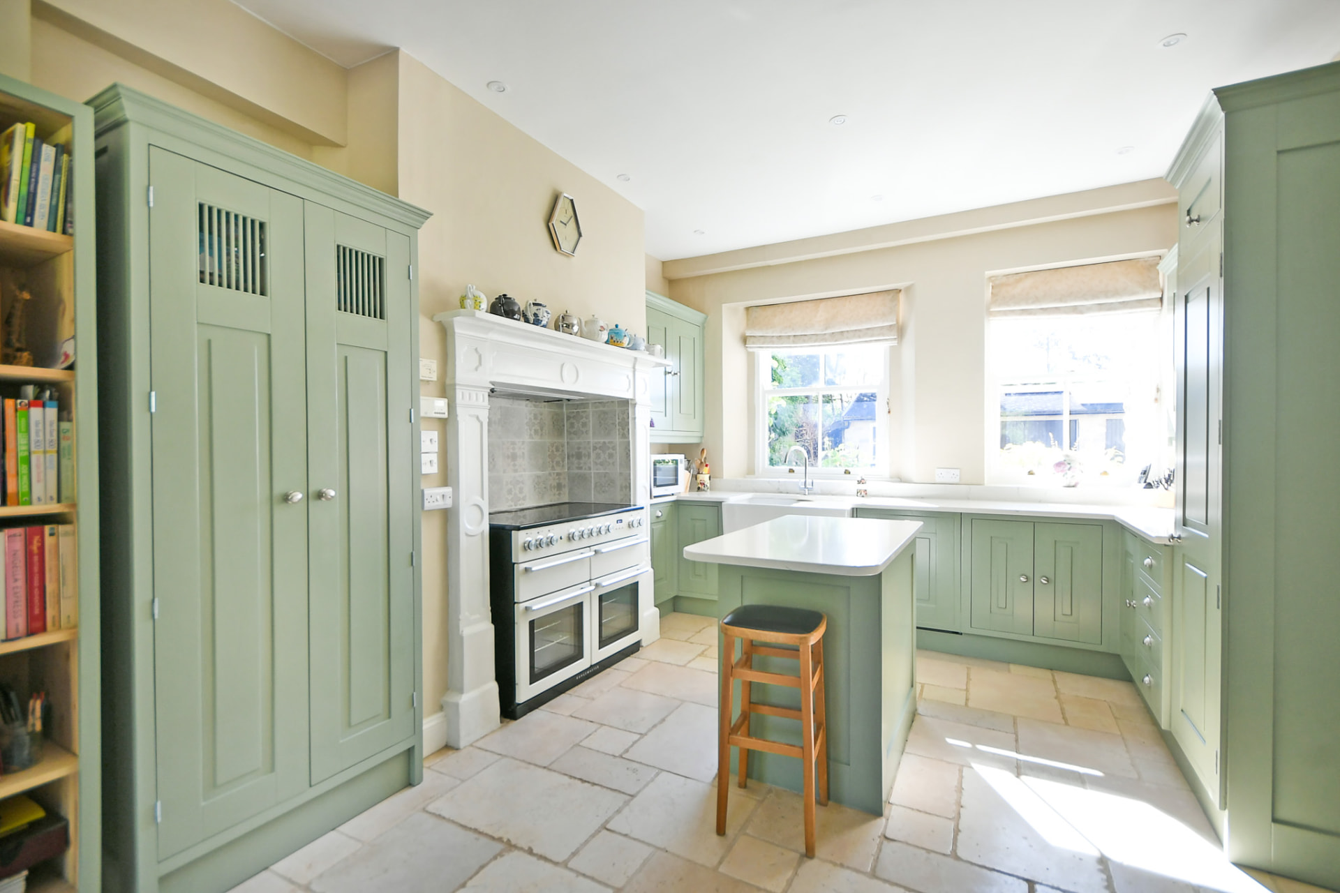 Professionally sprayed kitchen in a Victorian villa in Malmesbury.