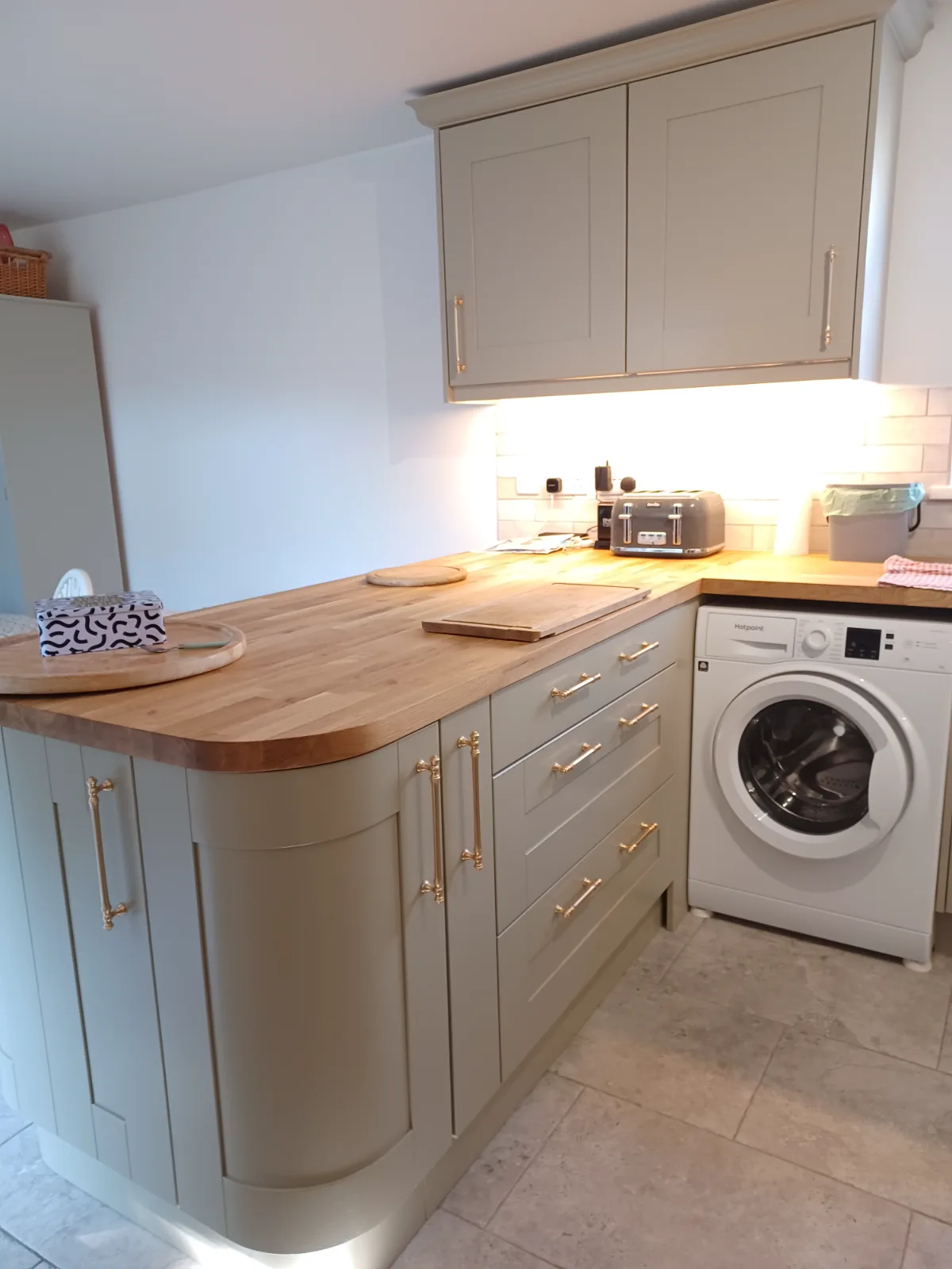 Solid Oak Worktop Colour Change Over Two Years
