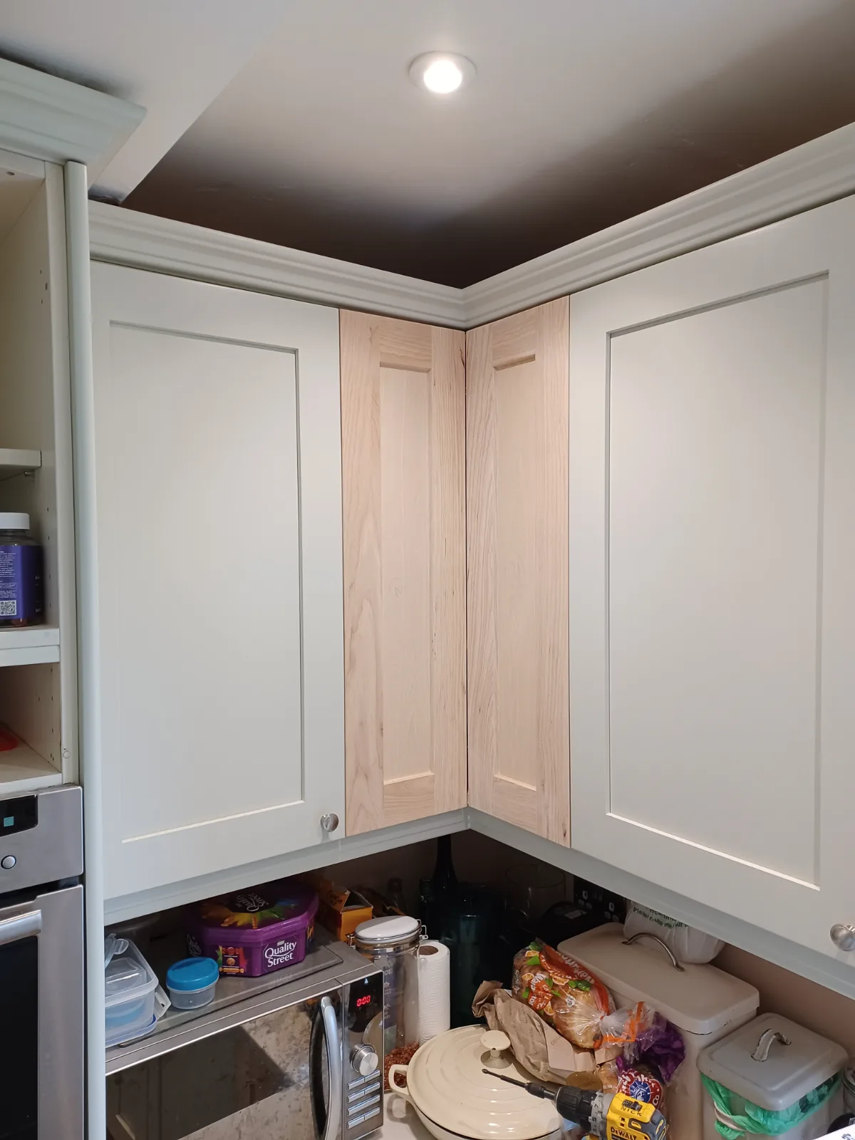 Bespoke doors, made in the workshop and test fitted.